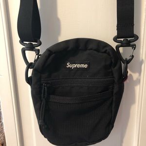 Supreme Black Nylon Crossbody